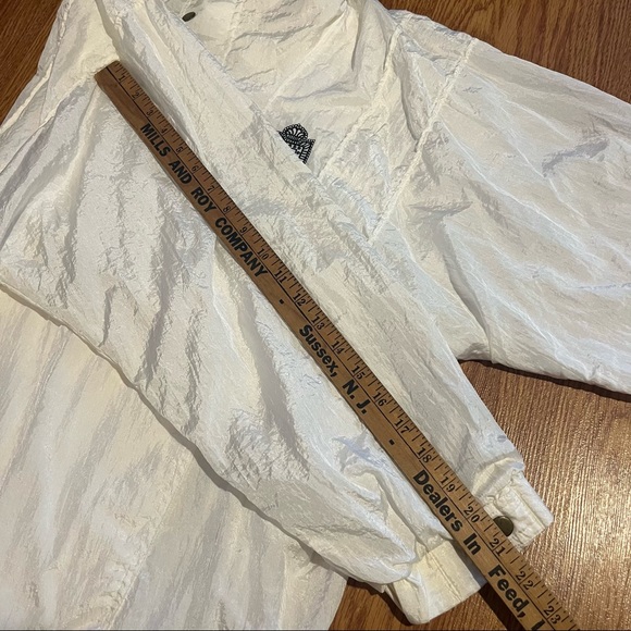 Vintage 1980s Pierre Cardin White Windbreaker - Picture 9 of 9